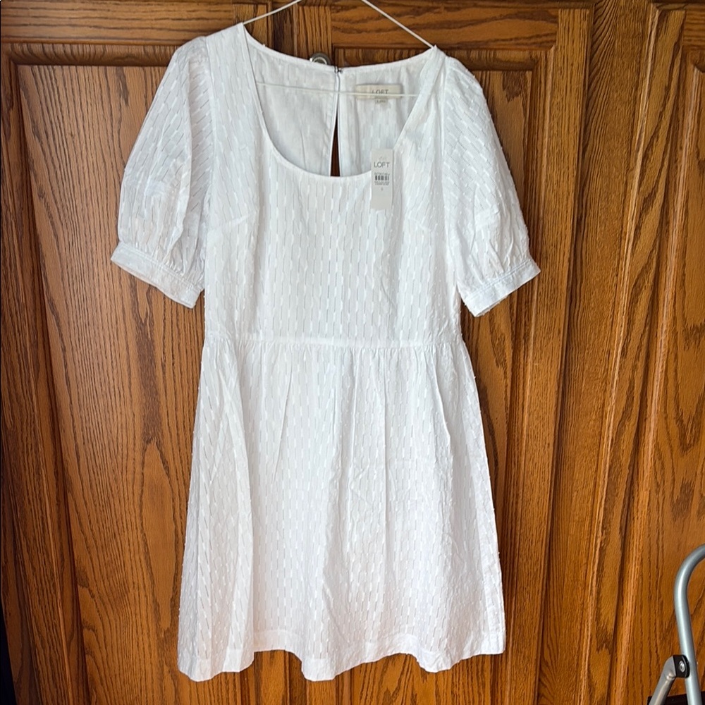 Loft white dress